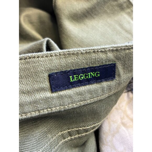 C Wonder Womens Green Denim Legging Jeans Mid Rise Stretch Side Zip Size 29 - Picture 8 of 9